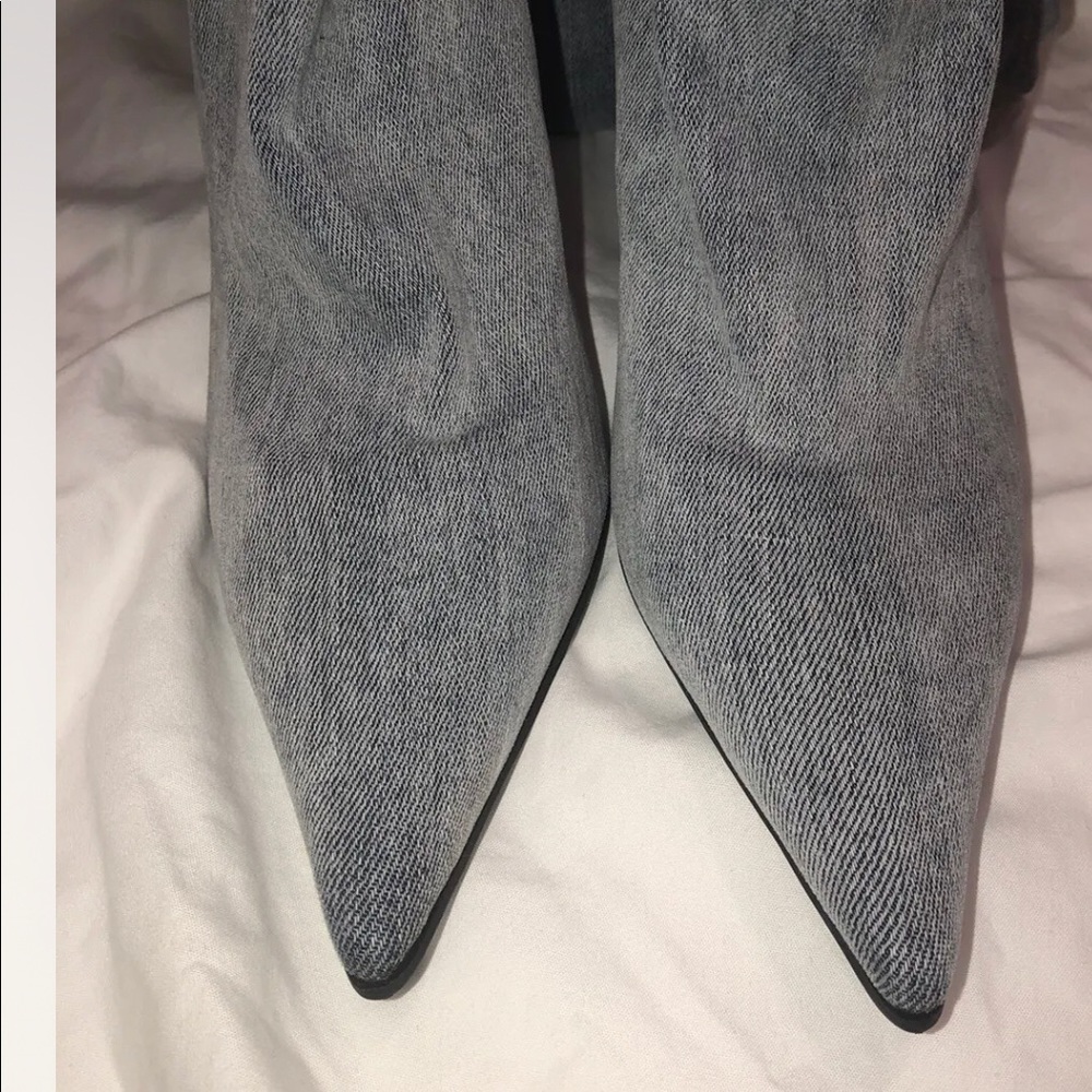 Jeffrey Campbell 2-1 denim pantaboots 8.5 - Picture 3 of 8